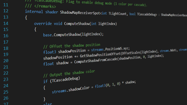 Advanced shader language